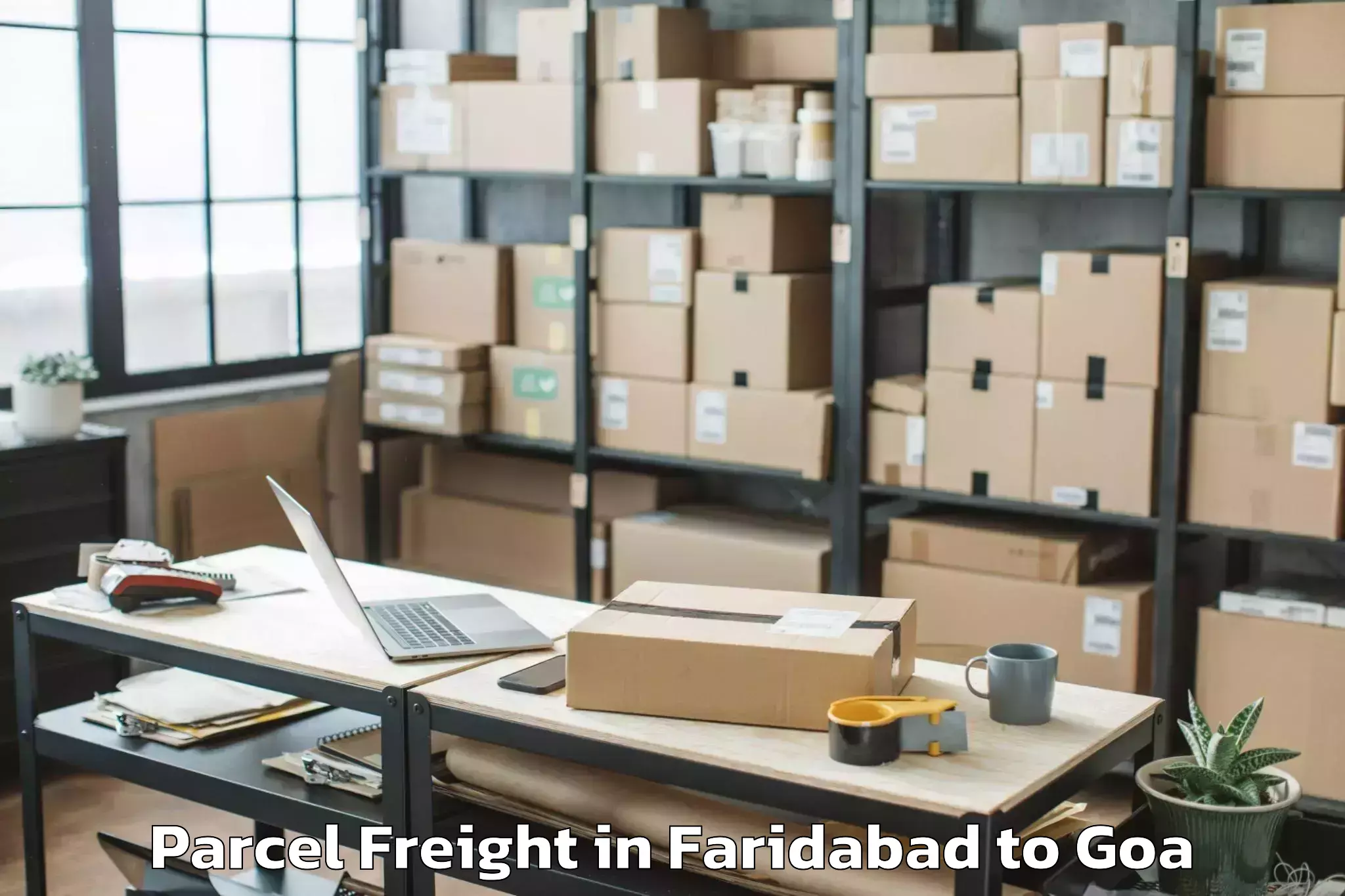 Efficient Faridabad to Quepem Parcel Freight